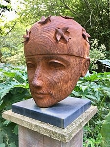 a scultpure of a head representing ADHD